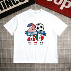 2026 Soccer Fan Graphic T-Shirt, USA Canada Mexico Football Tee, Unisex Match Day Shirt