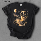 Bulldog Memorial Graphic T-Shirt, Moonlight Dog Spirit Tee, Pet Lover Remembrance Shirt