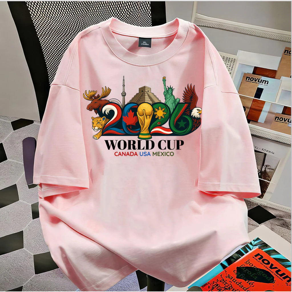2026 Soccer Fan Graphic T-Shirt, Canada USA Mexico Sports Tee, Unisex Football Supporter Shirt