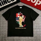 2026 Soccer Tournament Graphic T-Shirt, USA Canada Mexico Map Tee, Unisex Football Fan Shirt