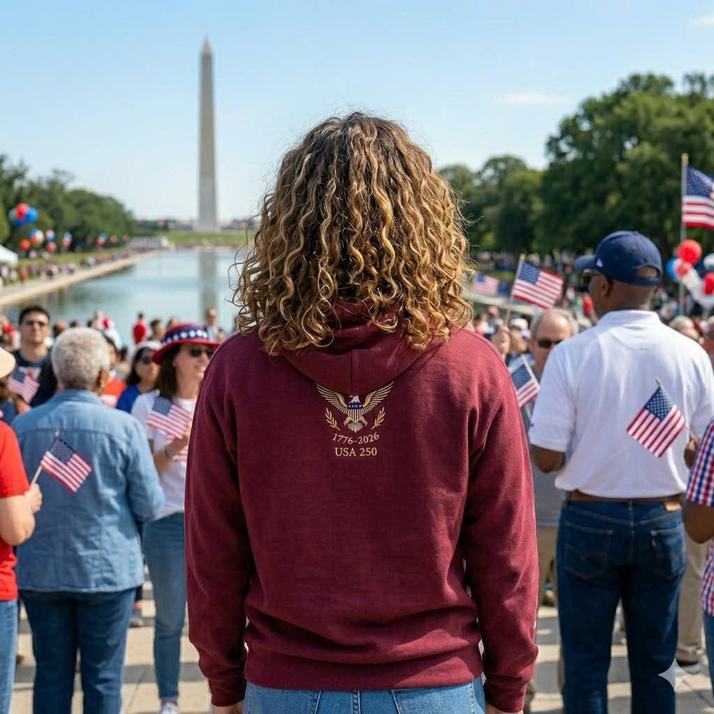 USA 250 Heritage Graphic Shirt, 1776–2026 Patriotic Eagle Tee, Sweatshirt or Hoodie