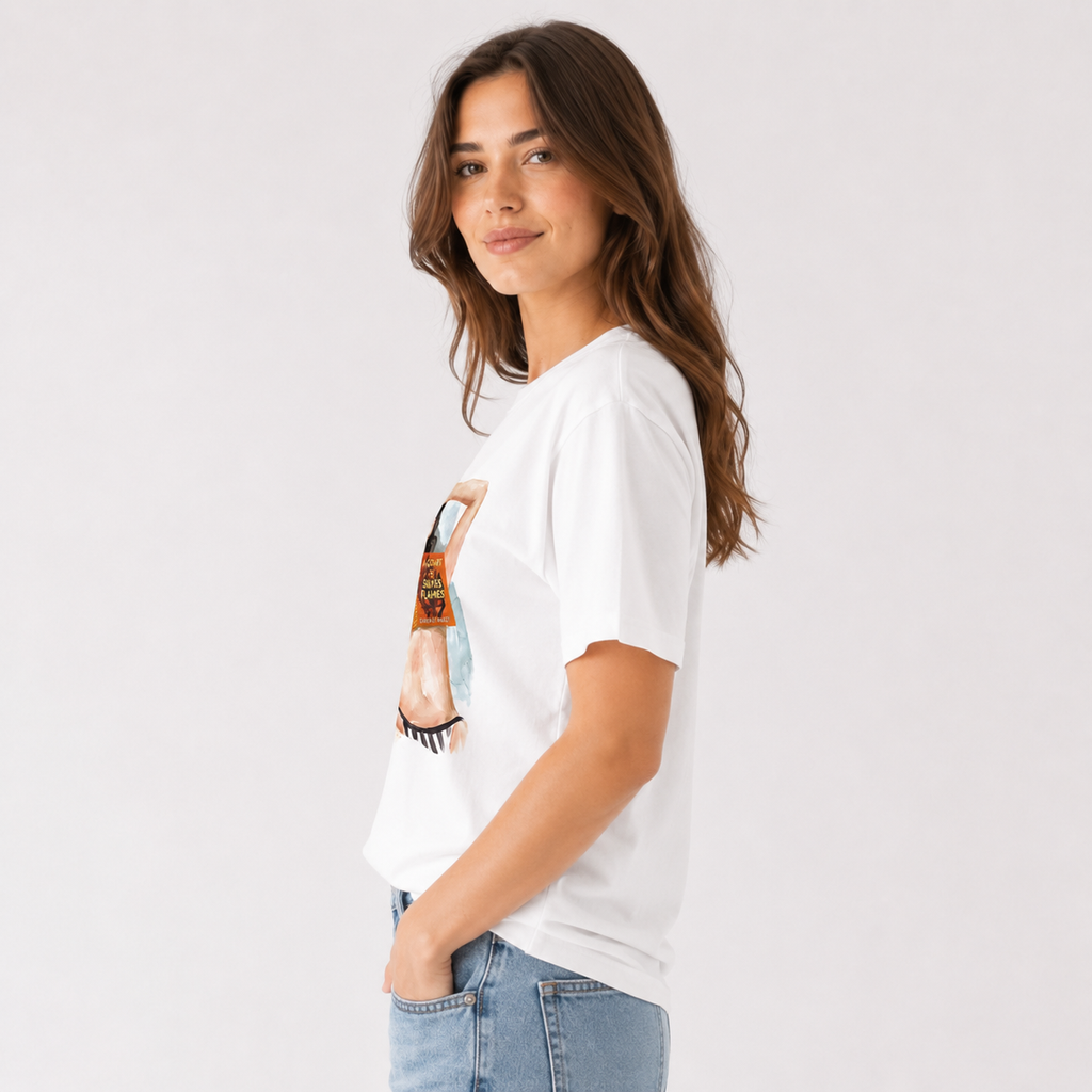 A Court of Silver Flames book heavyweight boyfriend fit t-shirt