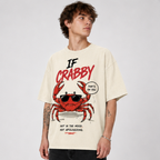 (M2T) The "Handle The Pinch" Sarcastic Tee - Retro Edgy Crab Graphic T-Shirt