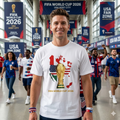 2026 Soccer Tournament Graphic T-Shirt, USA Canada Mexico Map Tee, Unisex Football Fan Shirt