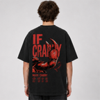 (M4T) The "Mood: Crabby" Heavyweight Tee - Industrial Crab Claw Graphic - Edgy Sarcastic Street Fashion