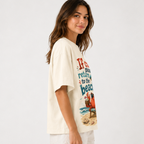 (M8T) Wholesome Beach Crab T-Shirt - Cute Double-Sided Summer Graphic - "Return To Beach" Tee