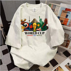 2026 Soccer Fan Graphic T-Shirt, Canada USA Mexico Sports Tee, Unisex Football Supporter Shirt