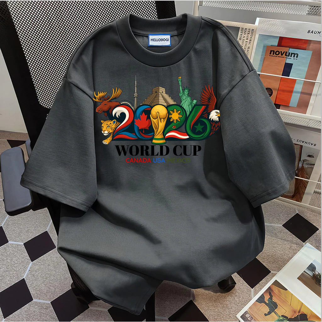2026 Soccer Fan Graphic T-Shirt, Canada USA Mexico Sports Tee, Unisex Football Supporter Shirt