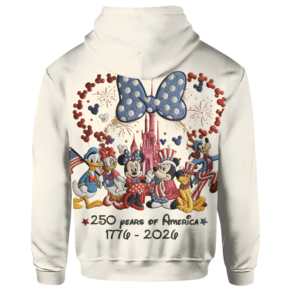 America 250 Celebration Cartoon Patriotic T-Shirt