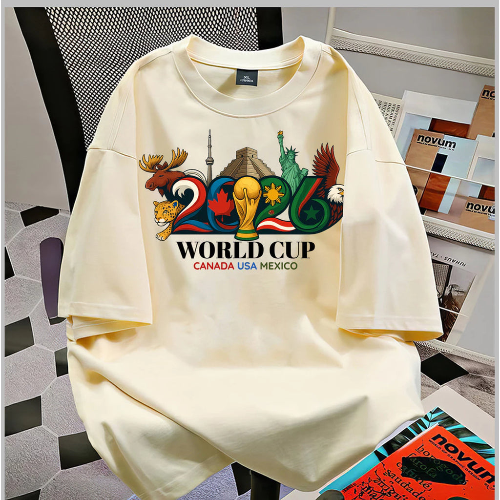 2026 Soccer Fan Graphic T-Shirt, Canada USA Mexico Sports Tee, Unisex Football Supporter Shirt