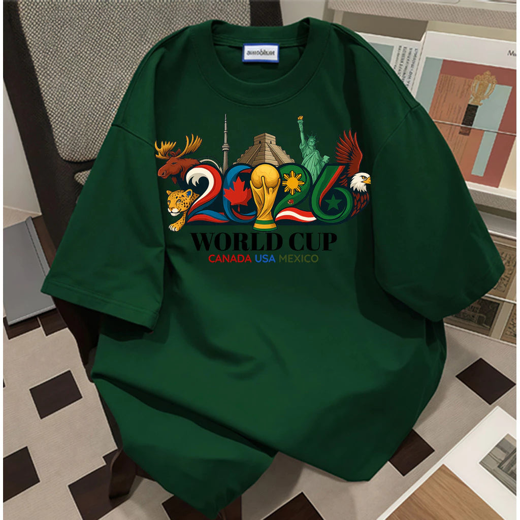 2026 Soccer Fan Graphic T-Shirt, Canada USA Mexico Sports Tee, Unisex Football Supporter Shirt