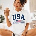USA 250 Years of Freedom T-Shirt, 1776–2026 Patriotic Graphic Tee, Unisex America Anniversary Shirt