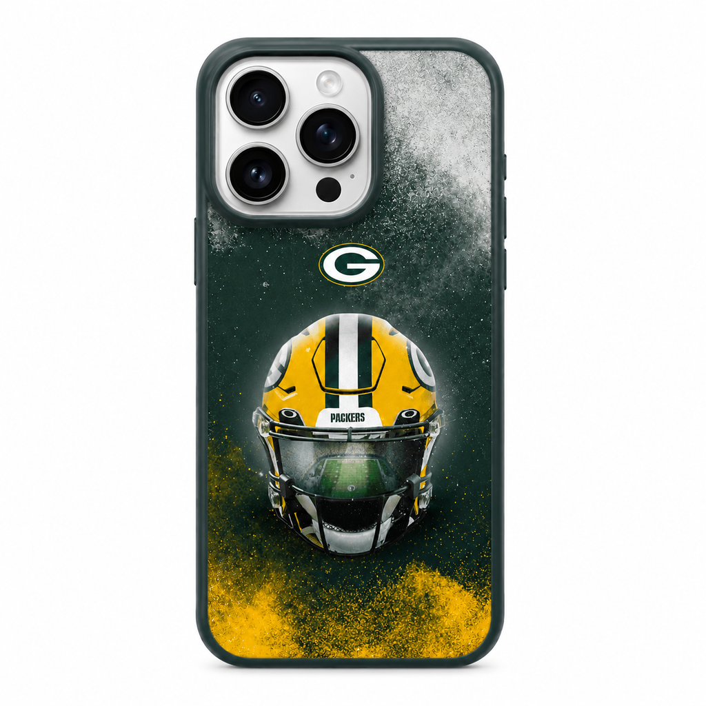 Green & Gold Football Helmet Phone Case