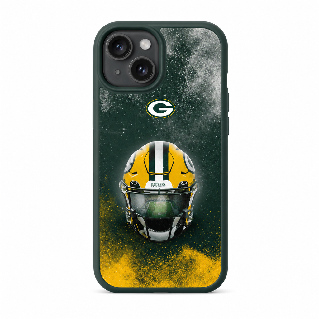 Green & Gold Football Helmet Phone Case