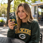 Green & Gold Football Helmet Phone Case