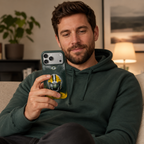 Green & Gold Football Helmet Phone Case