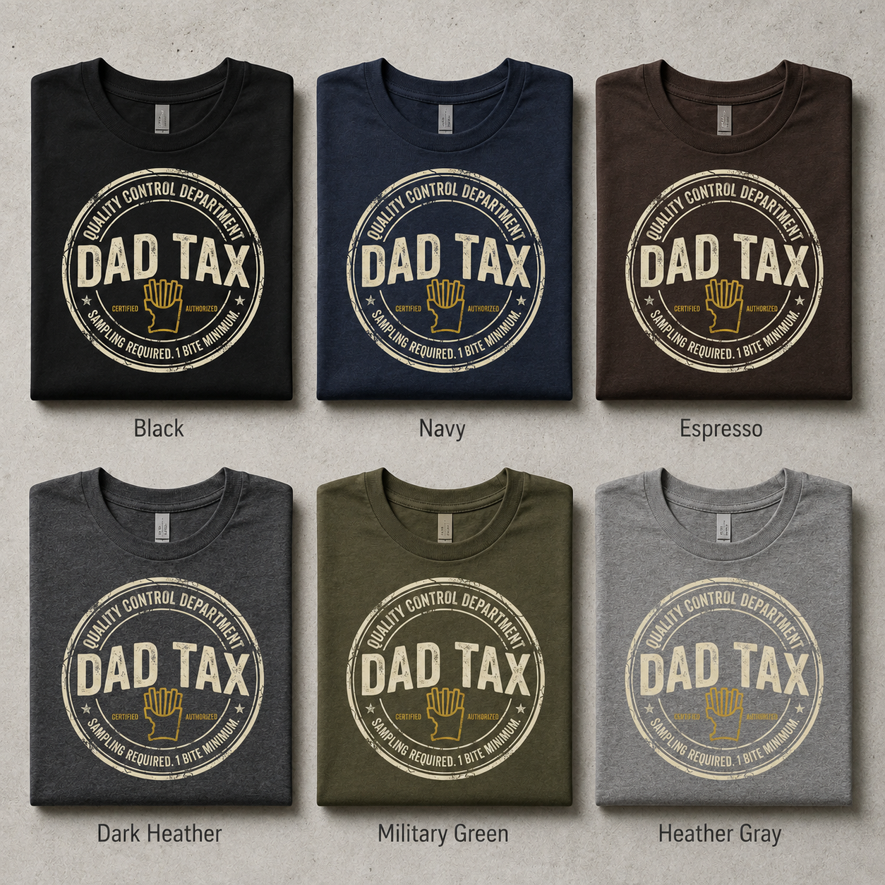 Dad Tax Graphic T-Shirt, Funny Father Humor Tee, Vintage Dad Shirt, Casual Gift for Fathers