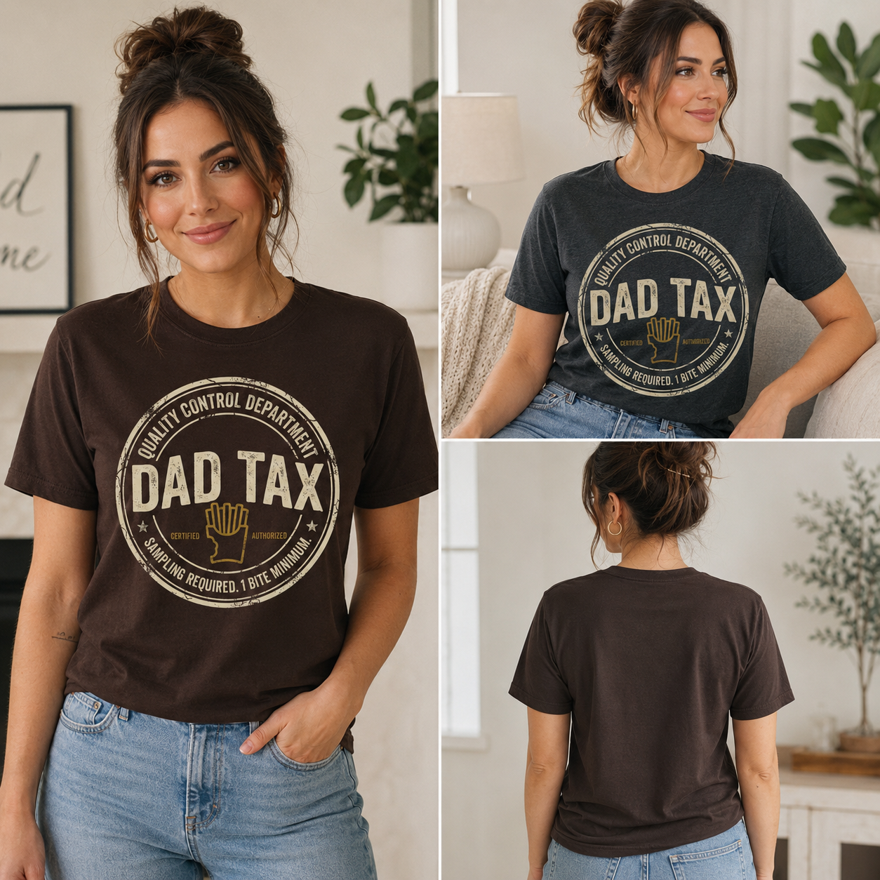 Dad Tax Graphic T-Shirt, Funny Father Humor Tee, Vintage Dad Shirt, Casual Gift for Fathers