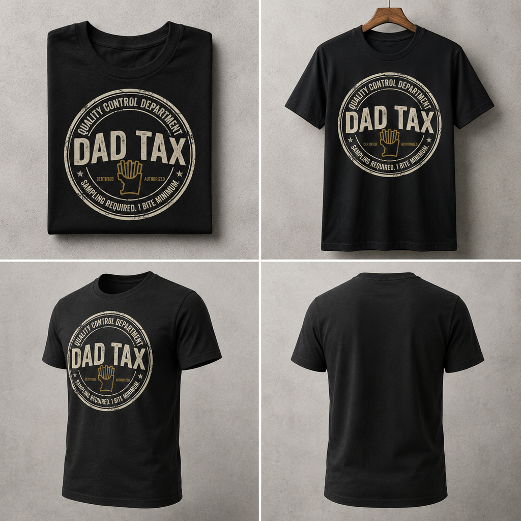 Dad Tax Graphic T-Shirt, Funny Father Humor Tee, Vintage Dad Shirt, Casual Gift for Fathers