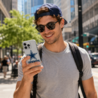 Blue Star Football Fan iPhone Case – Premium Protective Cover