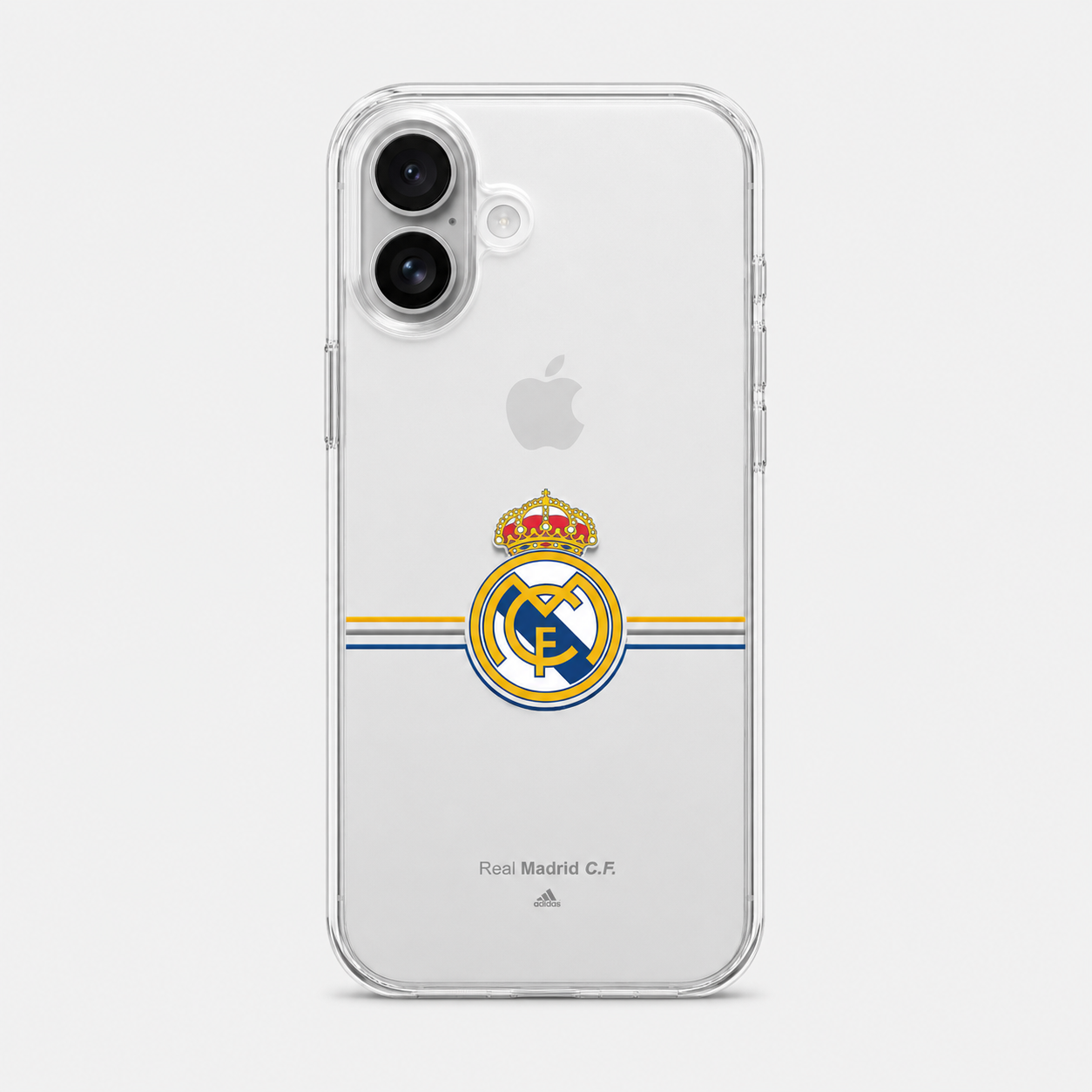 Royal White Soccer Fan iPhone Case – Premium Clear Protective Cover