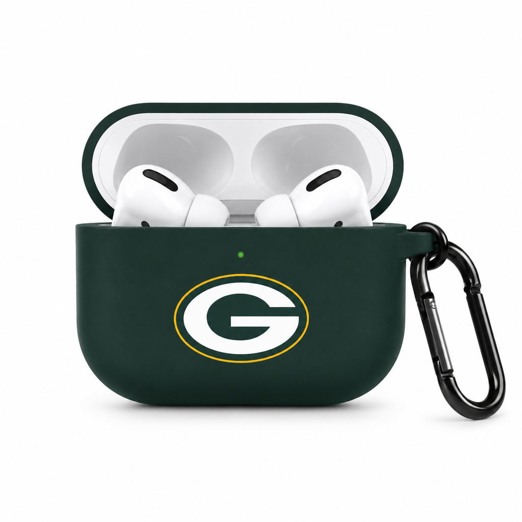 Green Football Fan Earbuds Case