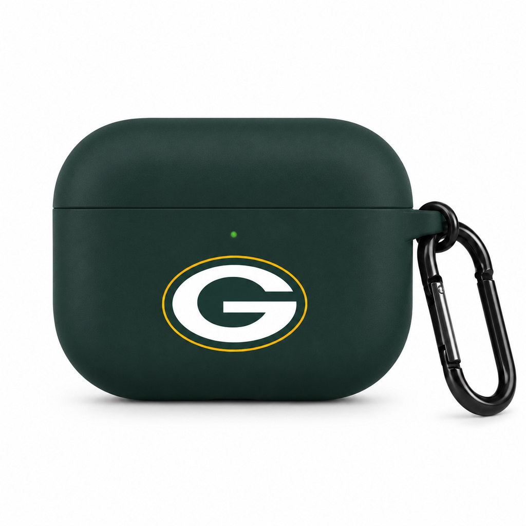 Green Football Fan Earbuds Case