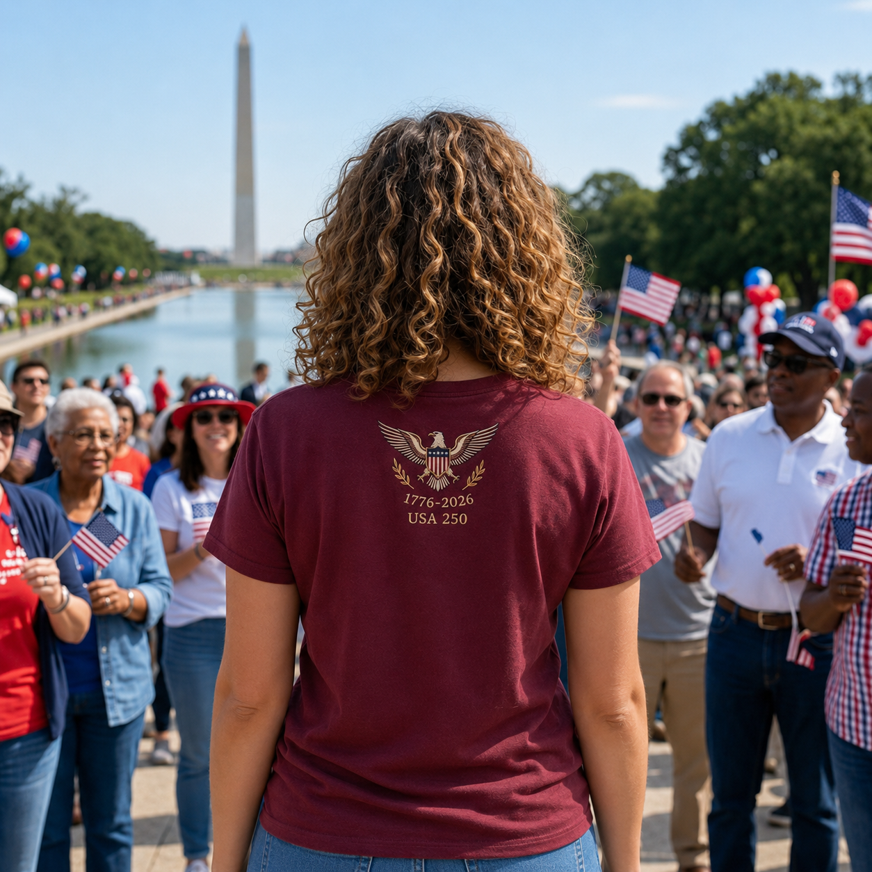 USA 250 Heritage Graphic Shirt, 1776–2026 Patriotic Eagle Tee, Sweatshirt or Hoodie
