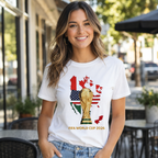 2026 Soccer Tournament Graphic T-Shirt, USA Canada Mexico Map Tee, Unisex Football Fan Shirt