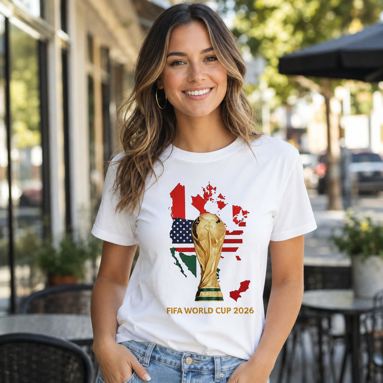 2026 Soccer Tournament Graphic T-Shirt, USA Canada Mexico Map Tee, Unisex Football Fan Shirt