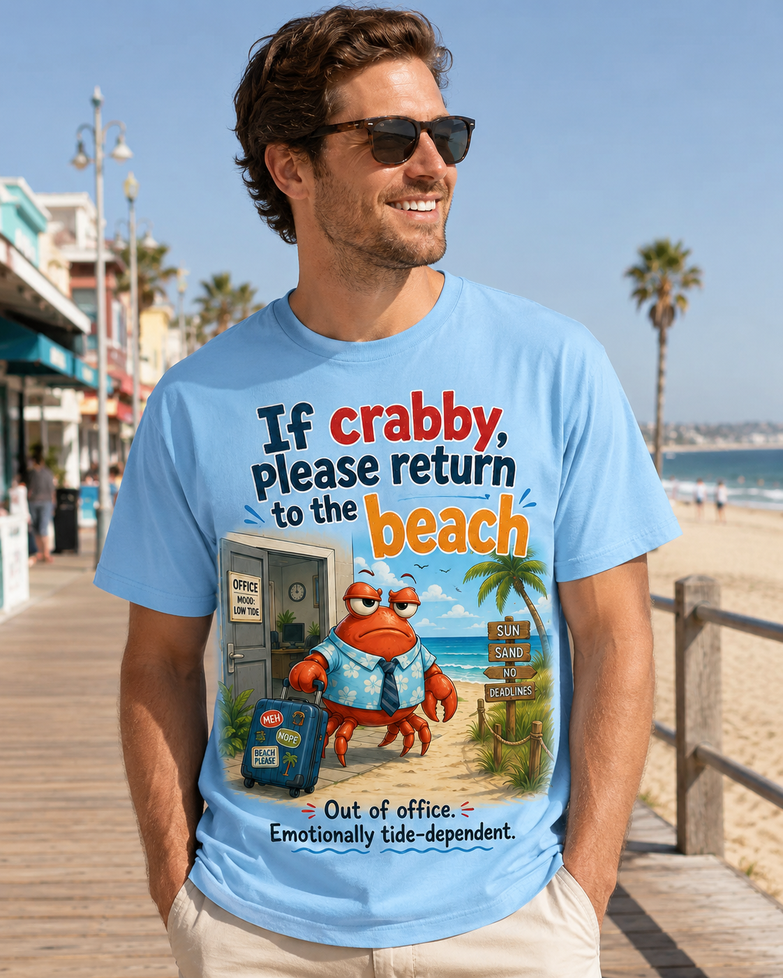 Beach Bound Crab Escape T-Shirt