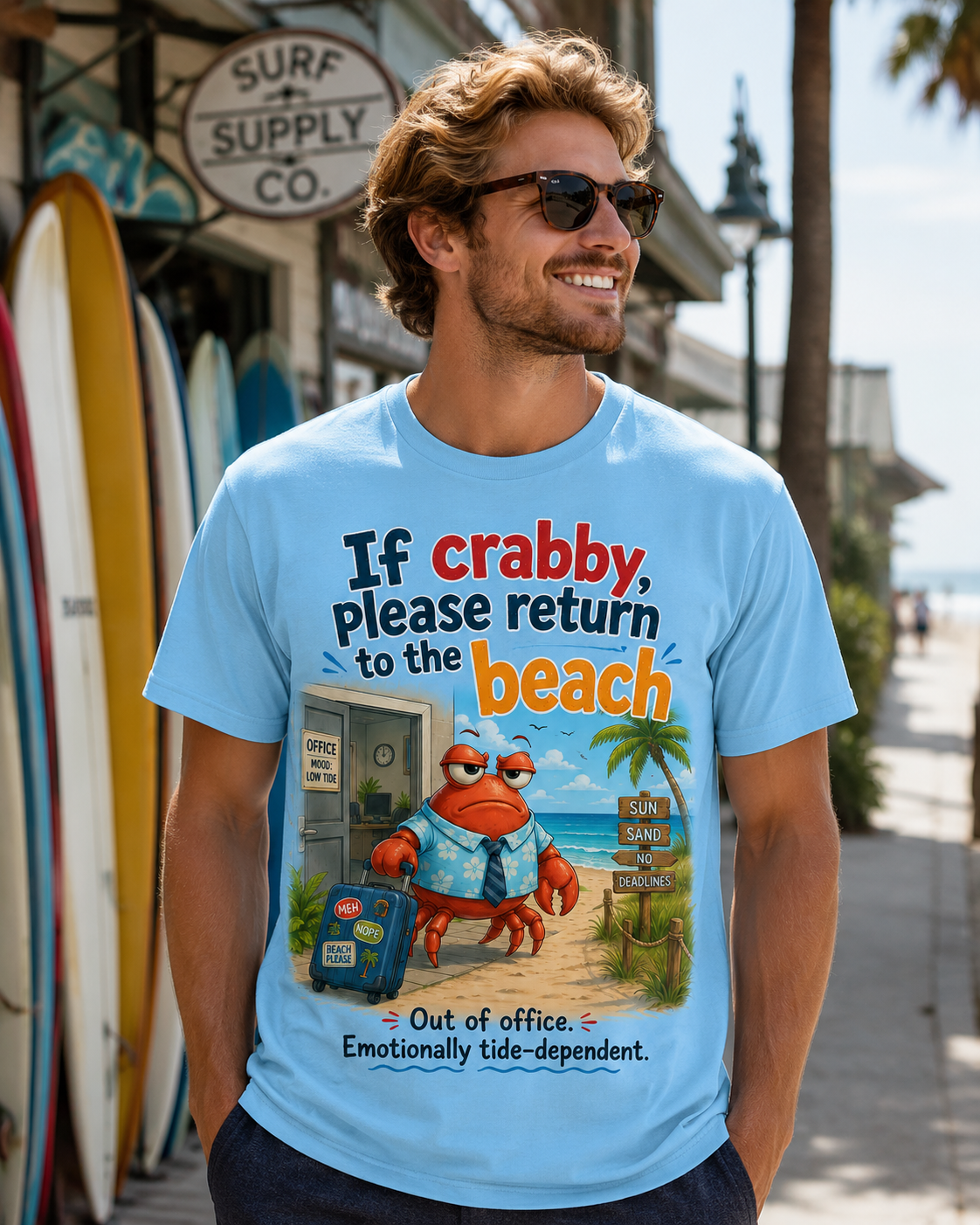 Beach Bound Crab Escape T-Shirt