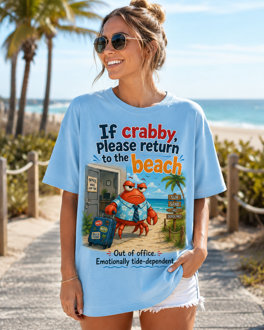 Beach Bound Crab Escape T-Shirt