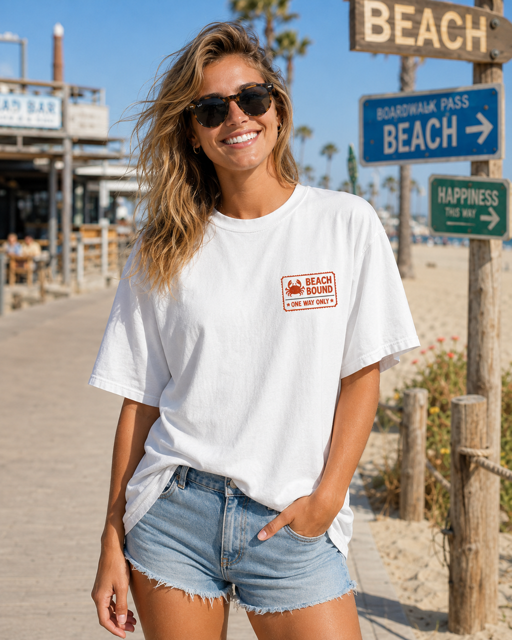 Beach Visa Approved Crab T-Shirt