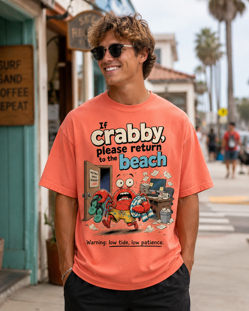 Low Tide Low Patience Crab T-Shirt