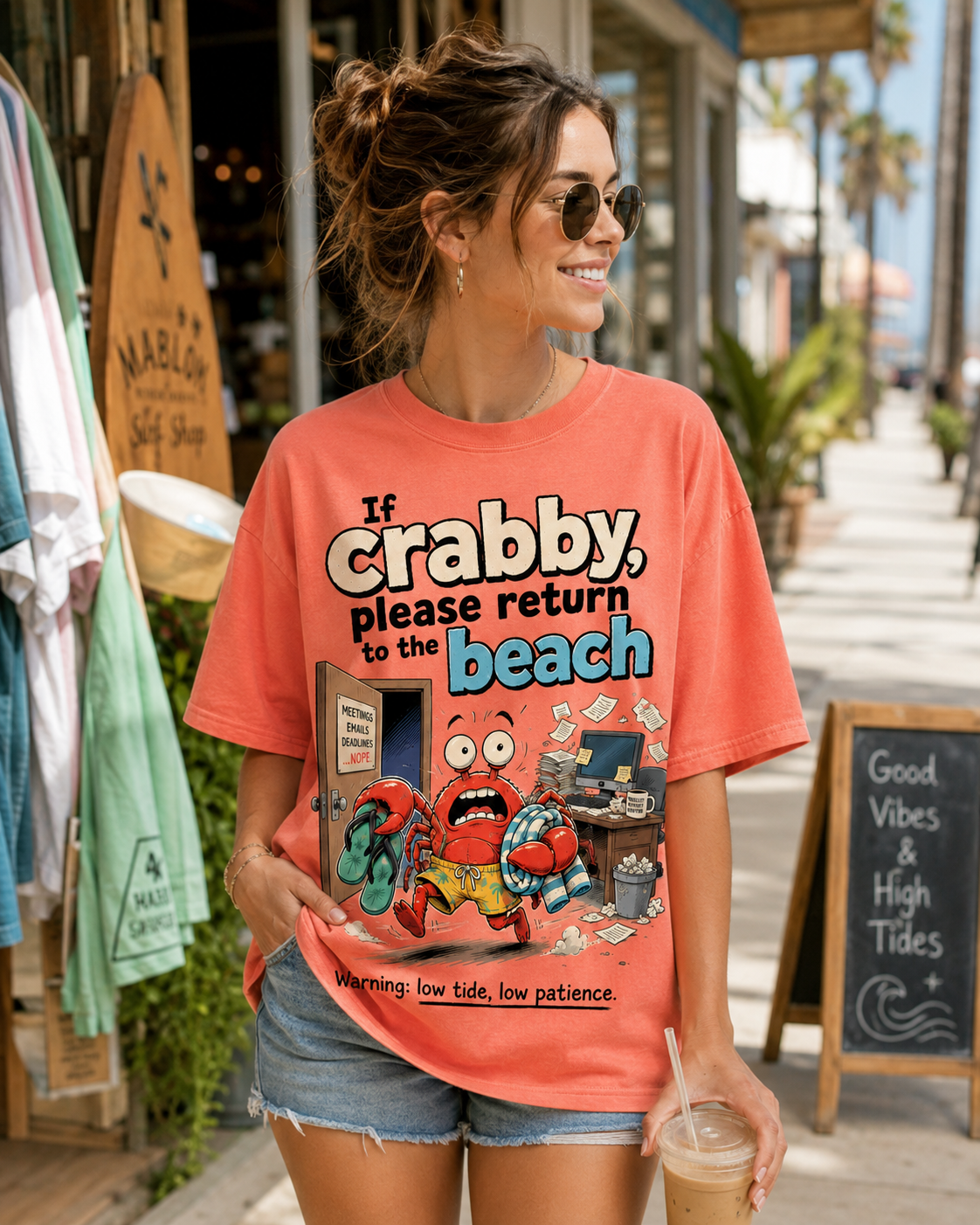Low Tide Low Patience Crab T-Shirt