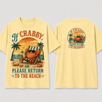 Crabby Sunset Beach Return T-Shirt