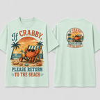 Crabby Sunset Beach Return T-Shirt