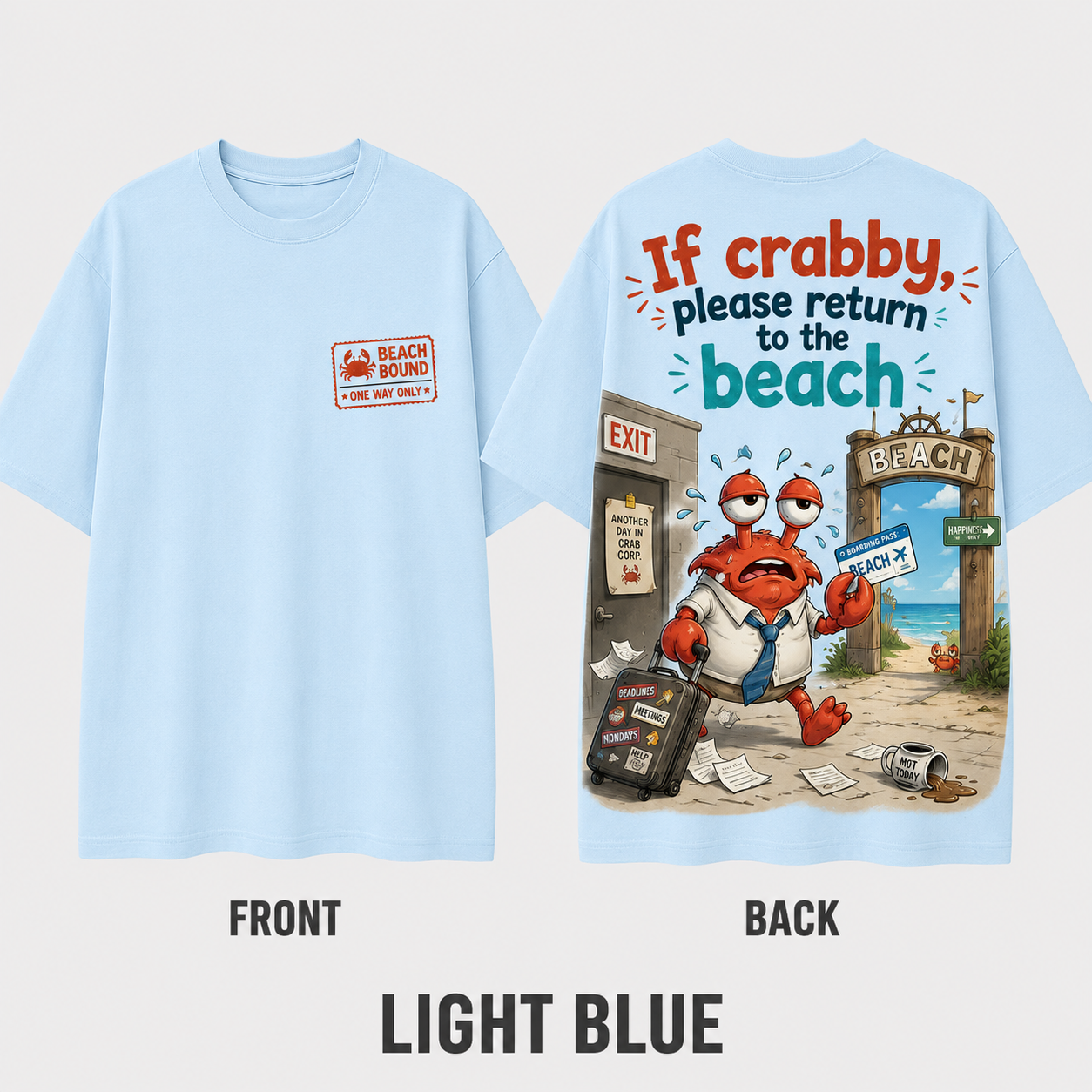 Beach Bound Crab Escape T-Shirt