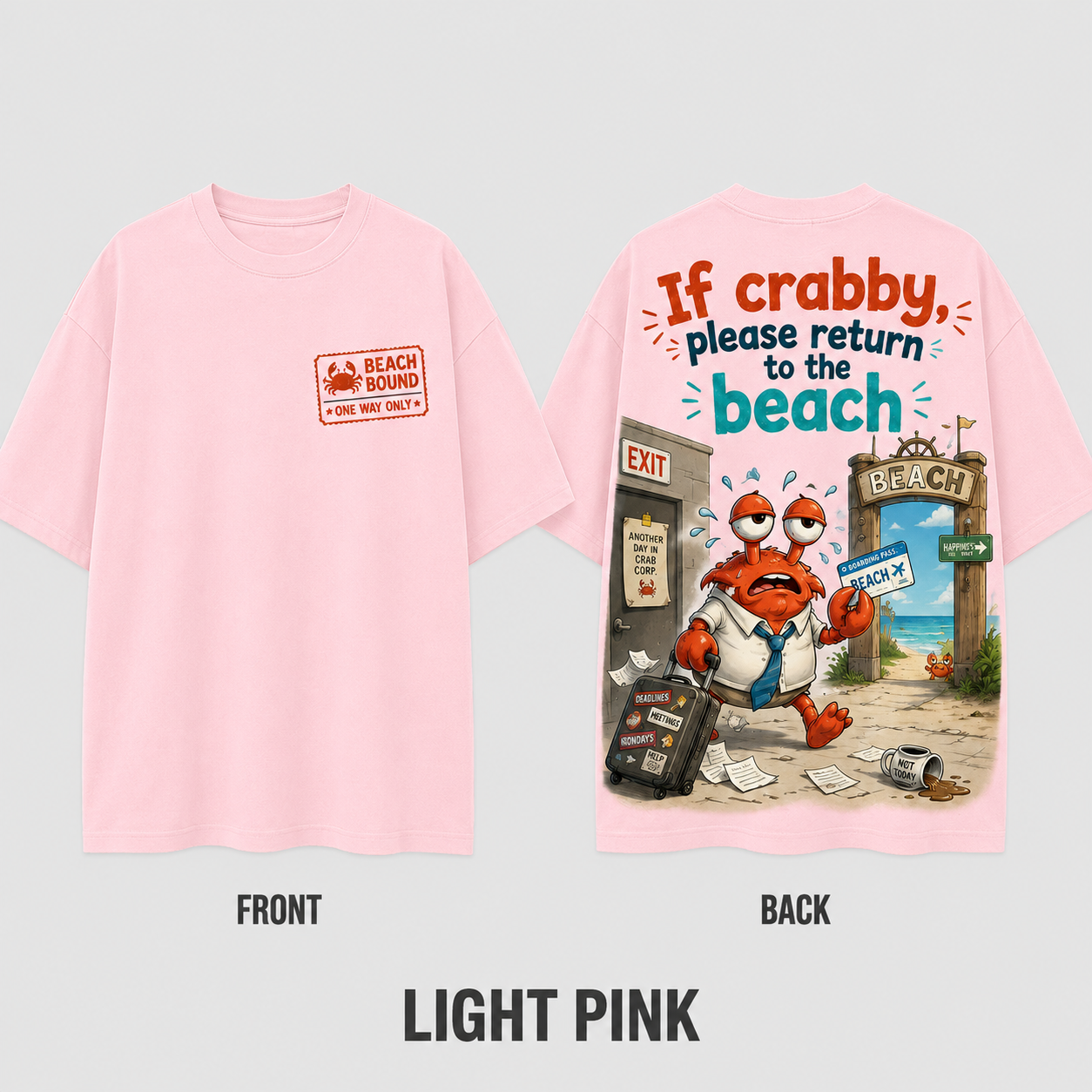 Beach Bound Crab Escape T-Shirt