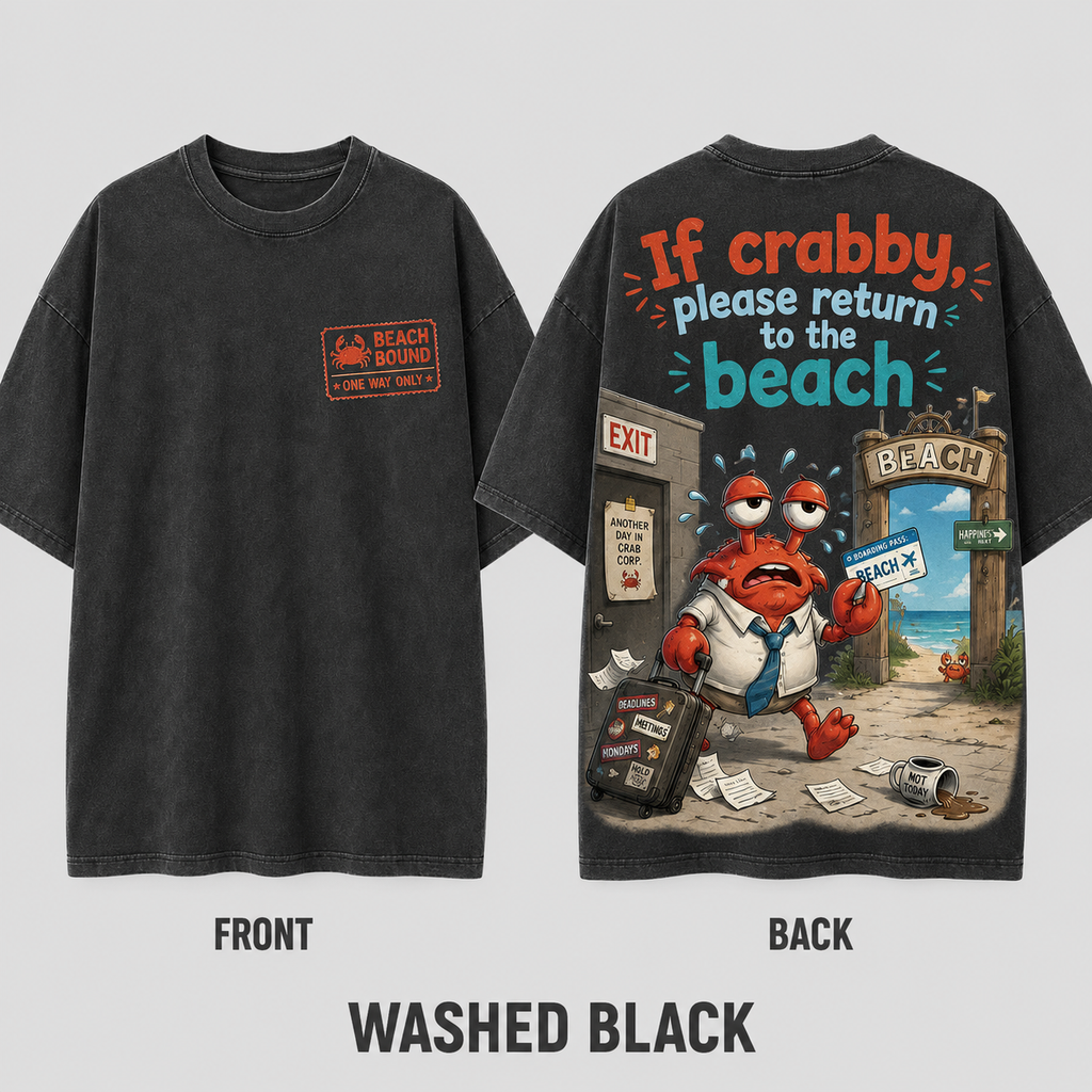 Beach Bound Crab Escape T-Shirt