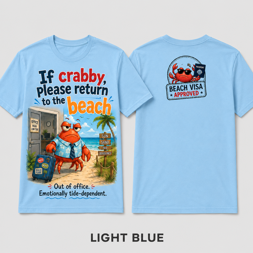 Beach Visa Approved Crab T-Shirt