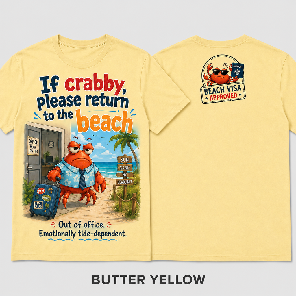 Beach Visa Approved Crab T-Shirt