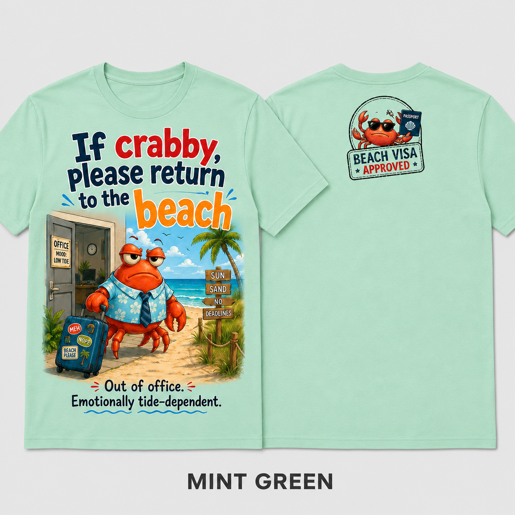 Beach Visa Approved Crab T-Shirt