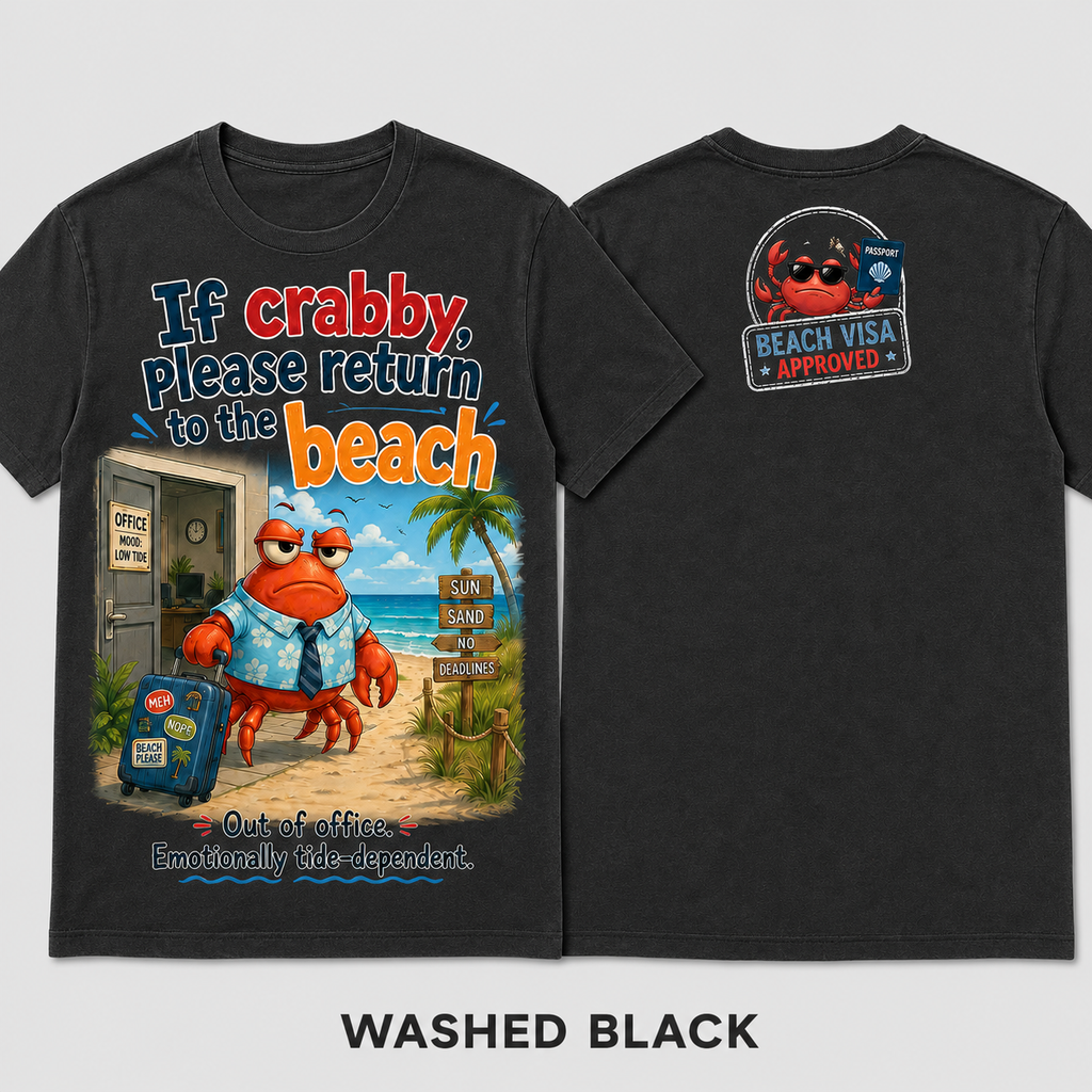 Beach Visa Approved Crab T-Shirt