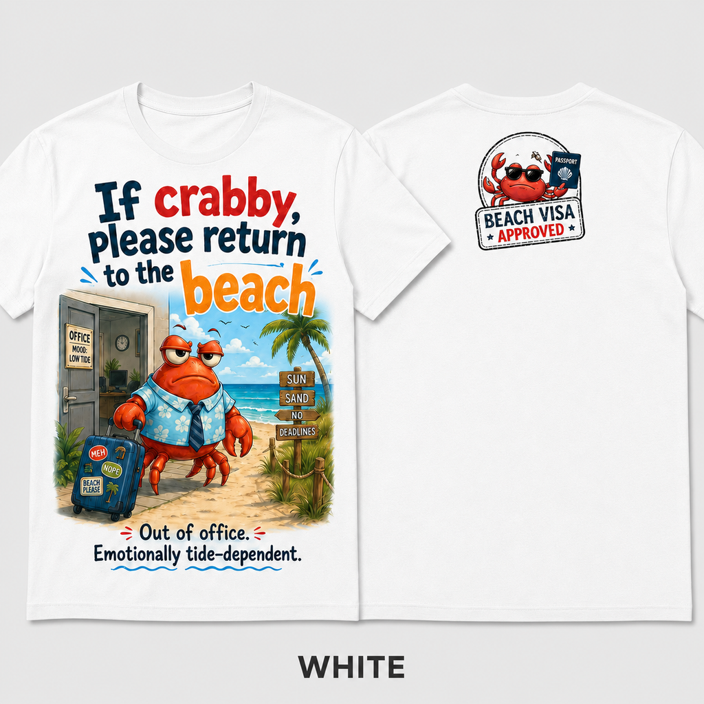 Beach Visa Approved Crab T-Shirt