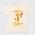 Handful Wiener Dog T-Shirt – Natural