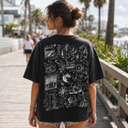 The Great Divide Collage T-Shirt – Washed Black