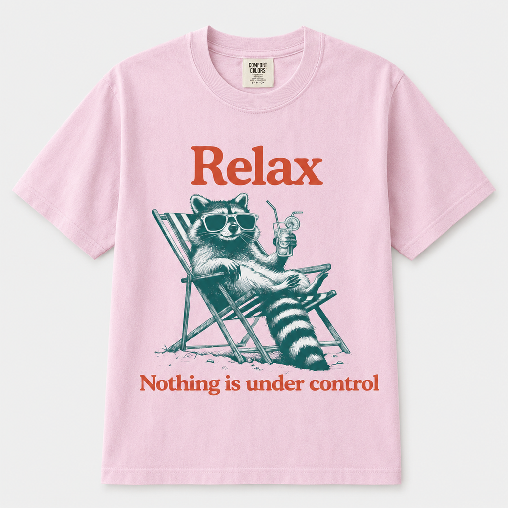 Nothing Under Control Raccoon T-Shirt