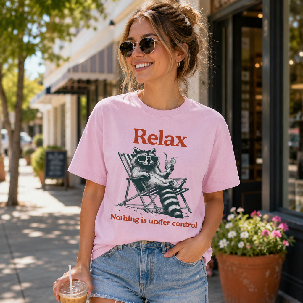 Nothing Under Control Raccoon T-Shirt